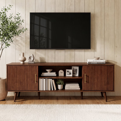  Meuble télé avec meuble télé et armoires de rangement Fedro