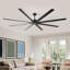 Ventilateur de plafond industriel à 8 pales de 96 pouces avec télécommande