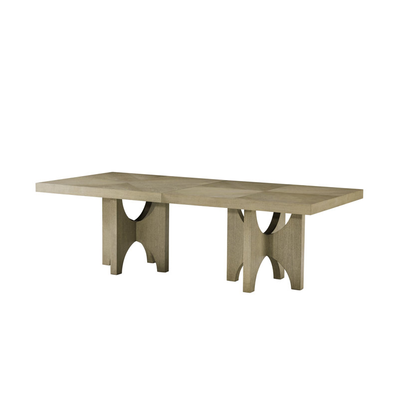 Table de salle à manger extensible en bois massif Catalina, Dune