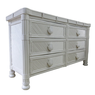Sumner Wicker 62'' W 6 - Drawer Dresser
