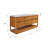 Tessa 72 In. Mango Wood Carrara White Marble Countertop Bath Vanity with Chrome Faucet