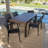 Appleby 6 - Person Acacia Solid Wood Patio Dining Set Rectangular Table