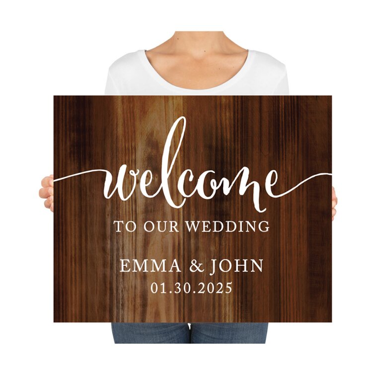  Andaz Press Custom Large Wedding Canvas Guestbook