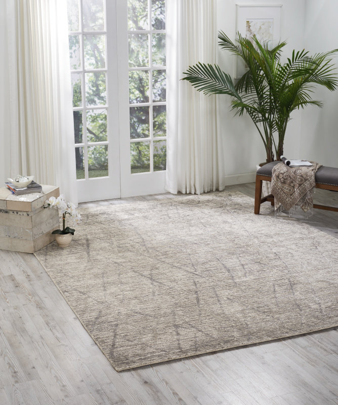 Nourison Tietsia Modern Indoor Rug, Rectangle 9'9" X 13'9", Ash