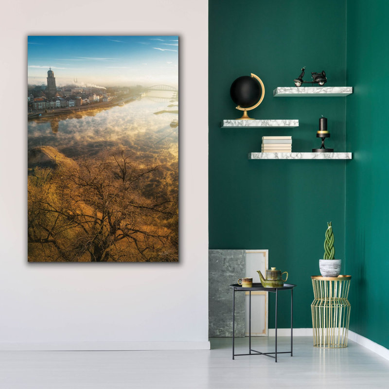  «Foggy Morning In Deventer 2» par Martin Podt, art mural sur toile, 40 po x 60 po, H 60 po x l 40 po