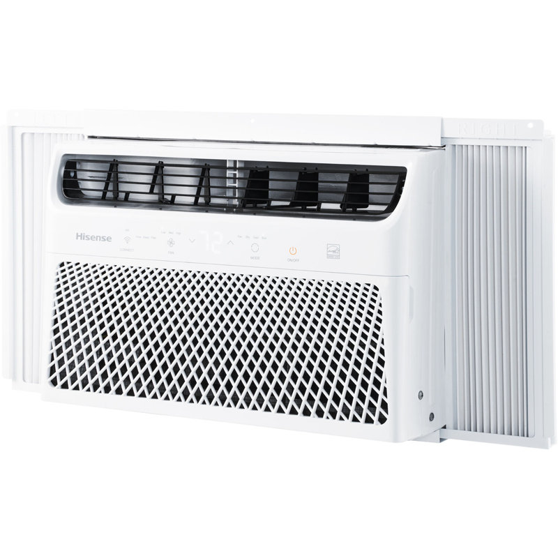 HiSense 8,000 BTU White Smart Window Air Conditioner with Wi-Fi and Remote Control