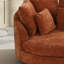 Fauteuil demi-tonneau moderne surdimensionné avec coussins l 59,8 po Modern-1229153661