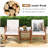Fager Acacia 2 - Person Patio Conversation Set with Cushions-1020981717