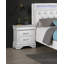 Table de chevet moderne et élégante avec table de chevet blanche 1Pc