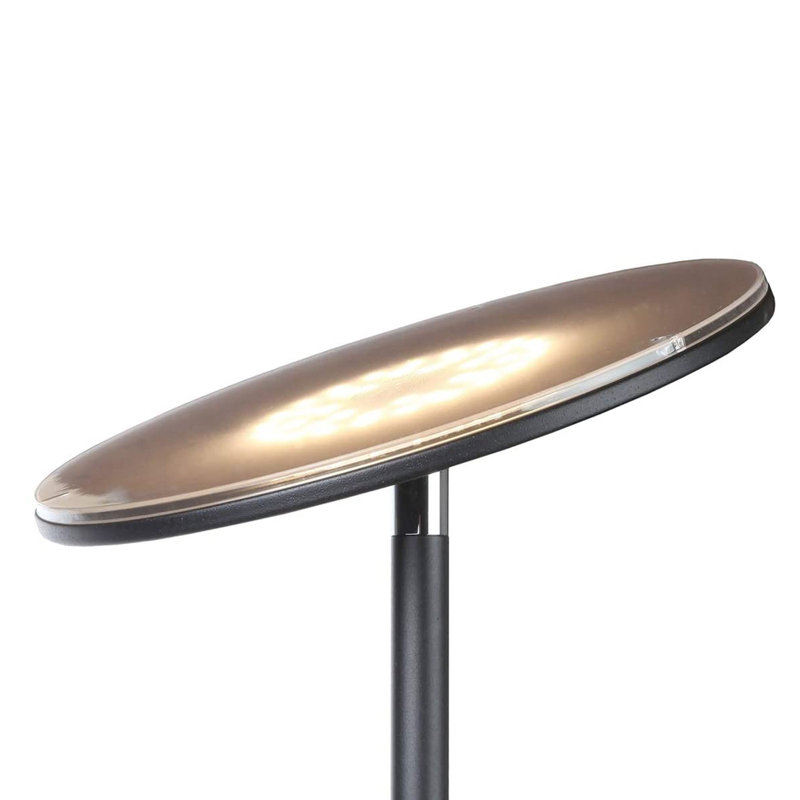 63'' Black LED Column Floor Lamp Set