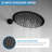 HGN 10 Inches Bathroom Rain Shower Combo Set Wall Mounted Rainfall with Tub Spout-111688372
