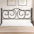 Black Metal Headboard Fits Full, Queen, King Size Bed Frames-1696988414