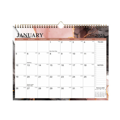 Wall Calendar 2026-27 Planning Calendar Thick Paper Yearly Calendar With Multiple Holidays  For Planning And Organization