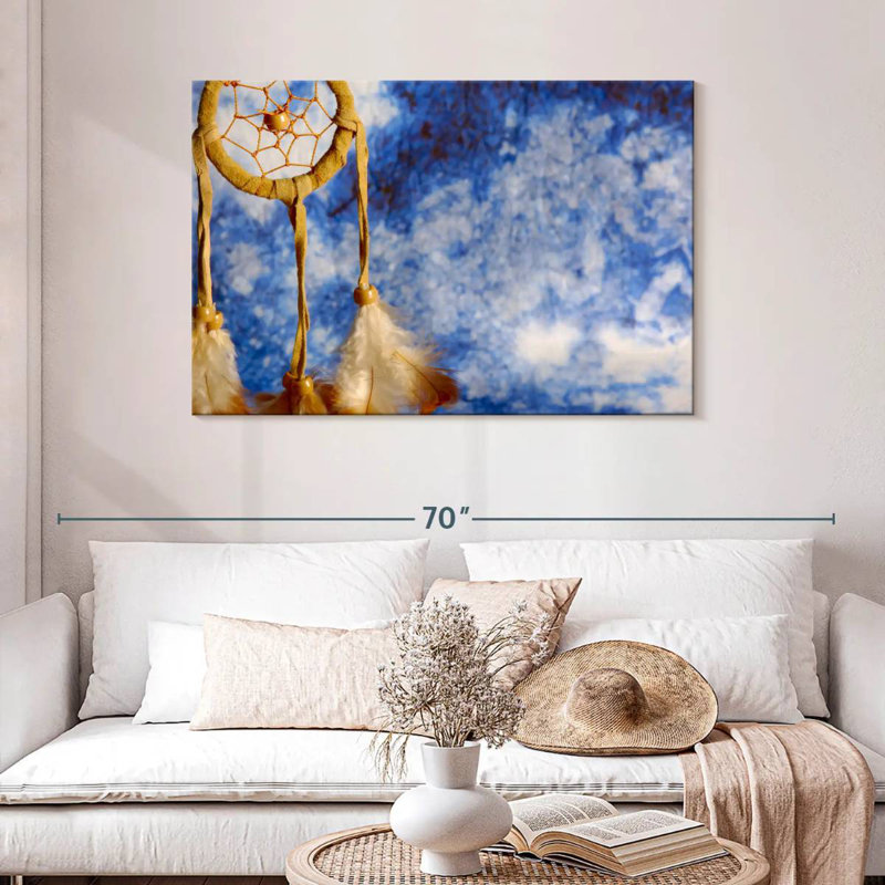 Lelar Yellow Dreamcatcher, 30" H x 45" W