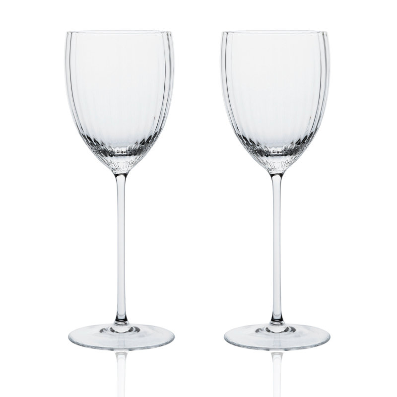 Quinn Crystal White Wine Glass, Citrine