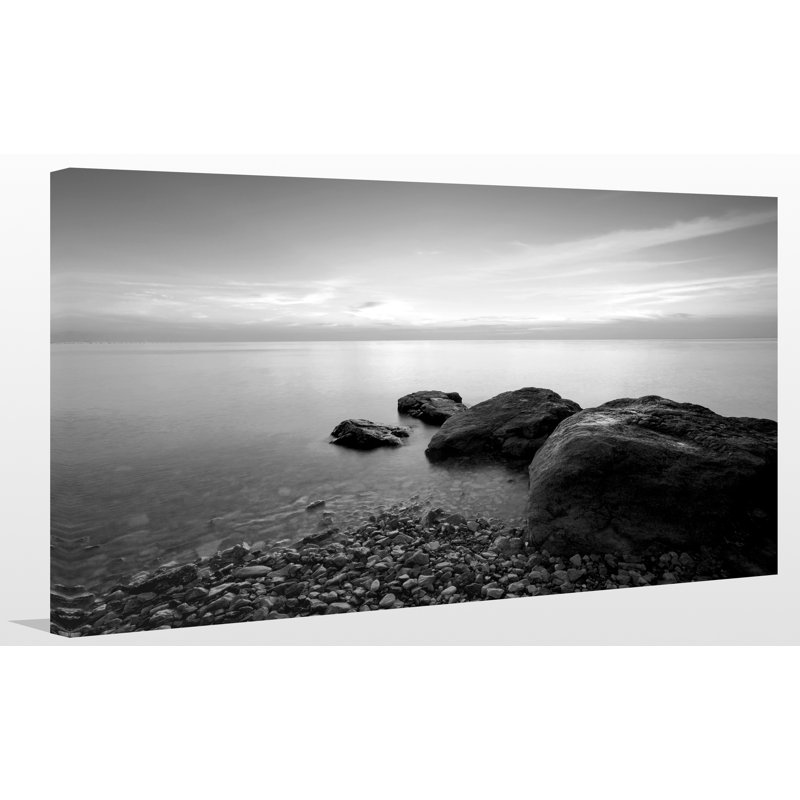 « on the rocks ii », reproduction de photo sur toile tendue, H 18 po x l 30 po x P 1 po