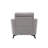 Carlotta 39"W Light Gray Woven Fabric Chair-1450126338