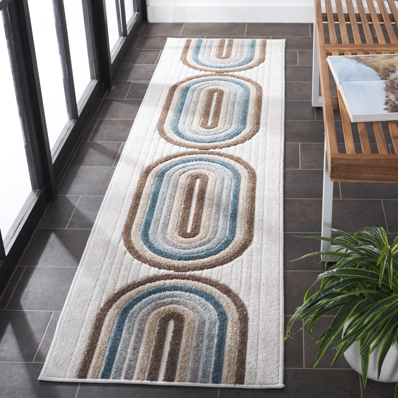 Jhoana Performance Geometric Rug, Runner 2' x 8'