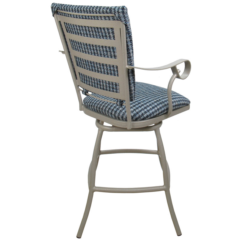 Tabouret de bar avec coussin Demus, 26"