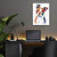 Art mural en verre Red Barrel Studio «Rainbow Dogs Red Boston Terrier» par Lindsay Kivi-1390863468