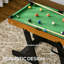 Jeu de table de billard pliable de 38 po, ensemble de table de billard, amusant pour toute la famille avec pliage facile pour le rangement, boules, queues de billard, craie, brosse pour salle de jeux, Man Cave