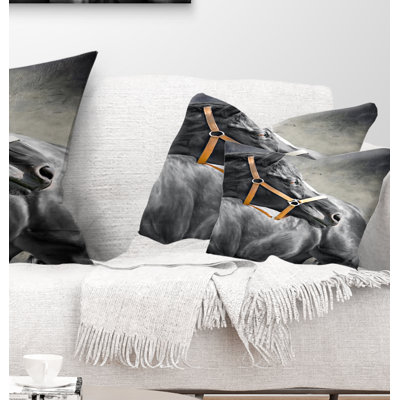 Coussin Black Horse