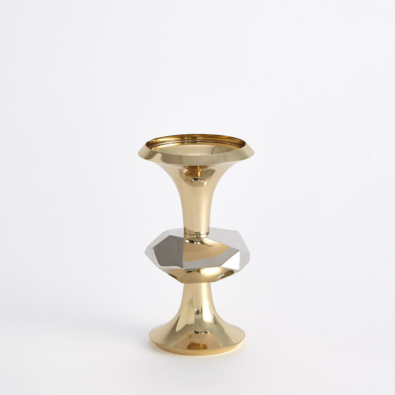 Gabriel Candle Holder-Sm, Brass