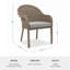 Fauteuil empilable toutes saisons avec coussin de siège Martha Pond Lily Pond