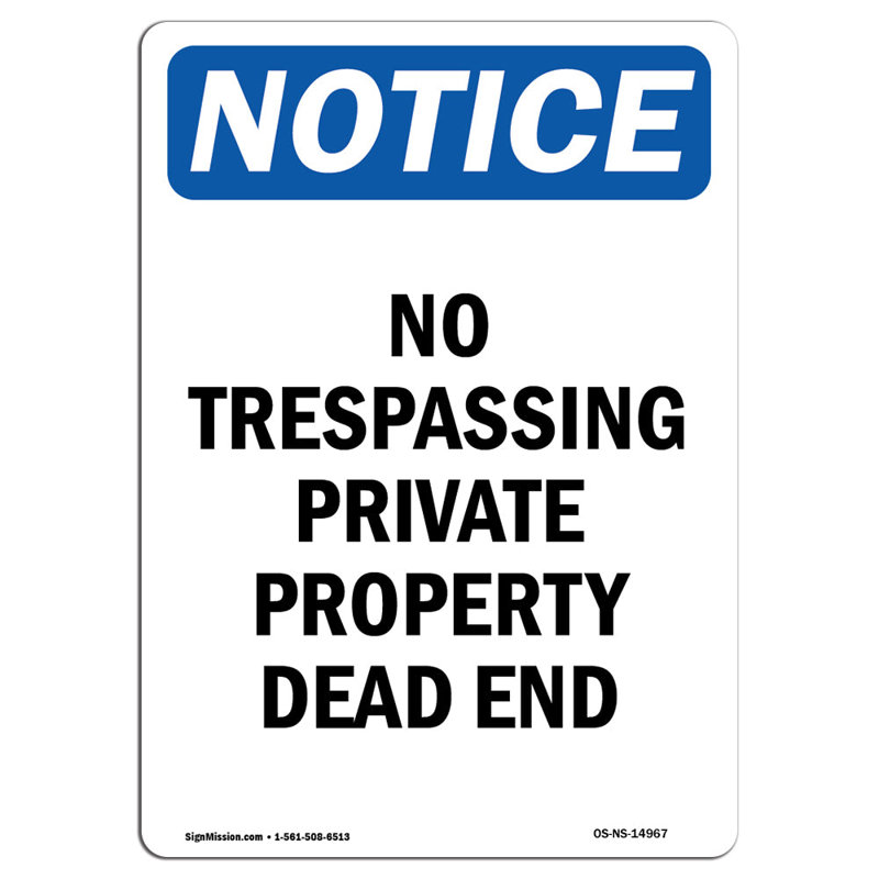 No Trespassing Sign