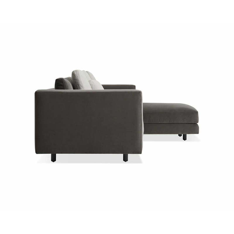 Hands Down Chaise Sectional, Landa Stone, Right Hand Facing