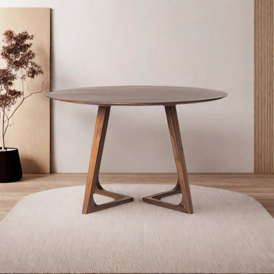 Table de salle à manger simple en bois massif de style américain Paryavi