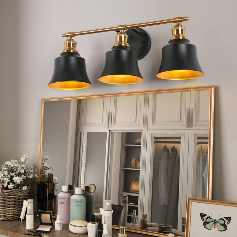 Dimmable 3-Light Bathroom Vanity Light, 3