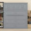 Lit escamotable peu encombrant avec armoire-923932862