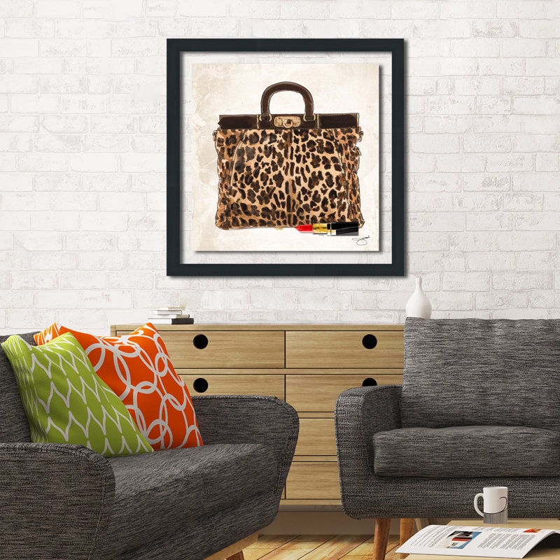 «Wild At Heart», reproduction, H 25,5 po x l 25,5 po x P 1 po, Cadre espresso