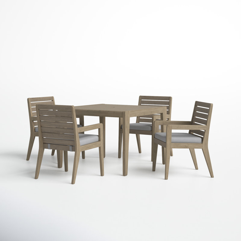 Ojai Square 4 - Person Outdoor Dining Set with Cushions