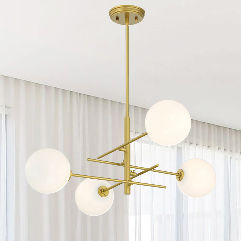 4 - Light Dimmable Sputnik Chandelier