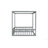 Full Size Canopy Frame Rubber Wood Floor Bed With Fence,Guardrails