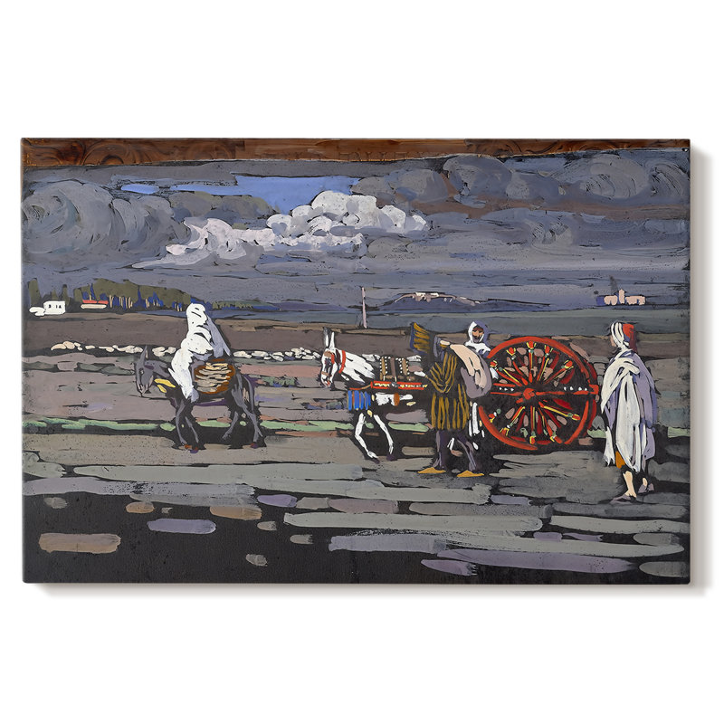 Arabs I (Cemetery)-Wassily Kandinsky-Gallery Wrapped Canvas-1909, 32x48