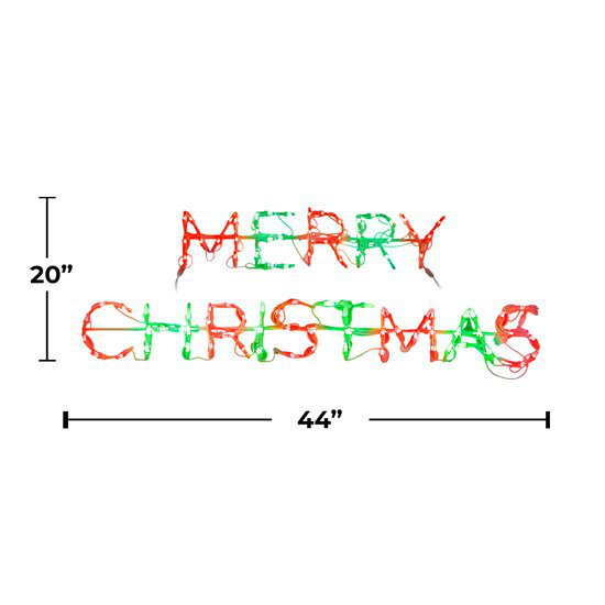 Panneau lumineux Merry Christmas
