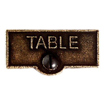 Plaque de table