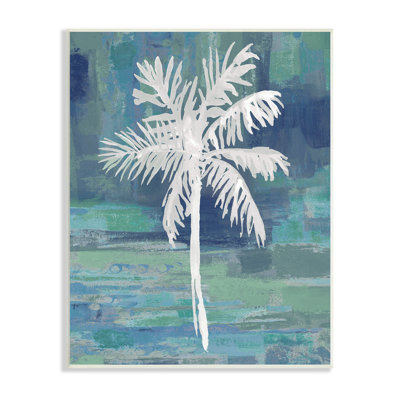 «White Palm Tree Leaves» par Kristen Dew - impression