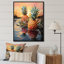 «Sunny Pineapple Serenade Lakeside», reproduction sur toile