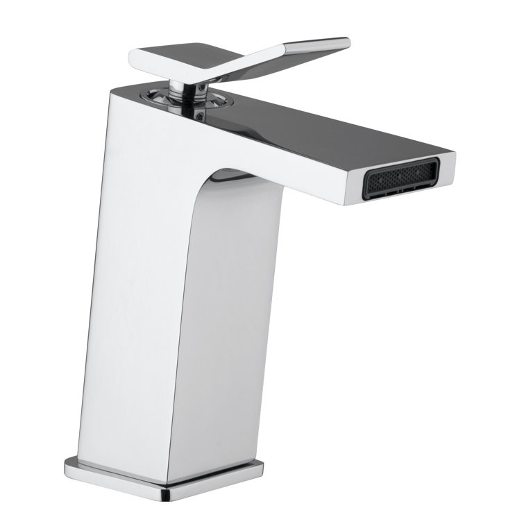 Corsini Single Hole Lever Handle Bathroom Faucet with Metal Pop-Up Drain Assembly
