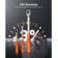 Click Torque Wrench Set, 3 Pieces, 1/4, 3/8, 1/2 Inch Drive, 10-170 lbf-ft, 5-45 lbf-ft, 20-240 lbf-in, Dual-direction and Dual Range Scales, 72-Tooth, ±3% High Precision, for Bicycle Repair