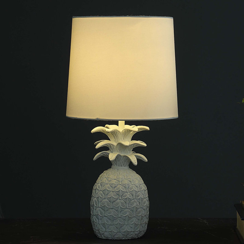 Lampe de table 17 "In Tropical Heahea Pineapple, Blanc