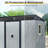 8 X 6 Ft Resin Outdoor Storage Shed Waterproof Shed With Floor & Two Windows & Lockable Door, Tool Shed For Garden, Patio, Backyard,Gray-128704497