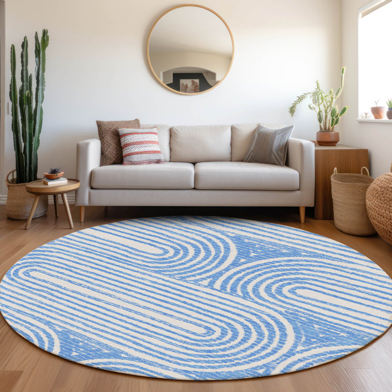 Tapis intérieur / extérieur Kinslee, Rond 8 pi