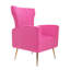 Fauteuil d'appoint moderne en velours avec table, fauteuil à oreilles et pieds Modern-1078753324