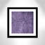 «Vibrant Purple Square II» par Eada, impression encadrée
