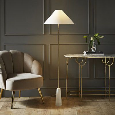 Canham 148cm Gold Traditional Floor Lamp